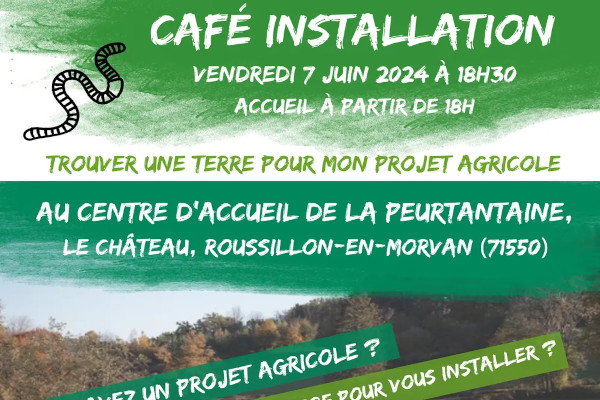 Terre de liens : Café installation à Roussillon en Morvan