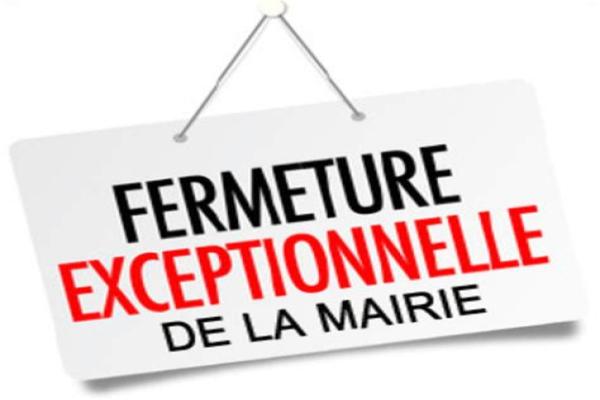 Fermeture exceptionnelle