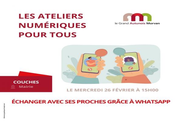 Atelier numérique : Échanger avec ses proches grâce à Whatsapp