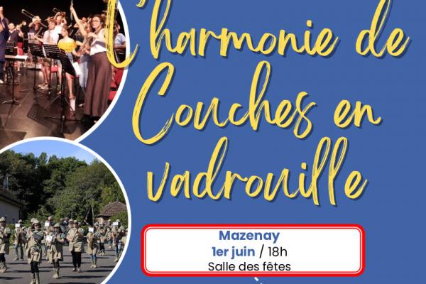 Concert : L' Harmonie de Couches en vadrouille