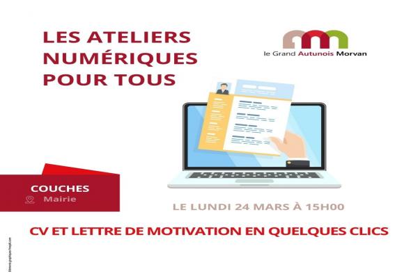 Atelier numérique : CV et lettre de motivation en quelques clics